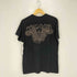 TYCOON USA製 スカル ラメ フェザー 両面プリント Tシャツ メンズ import:M