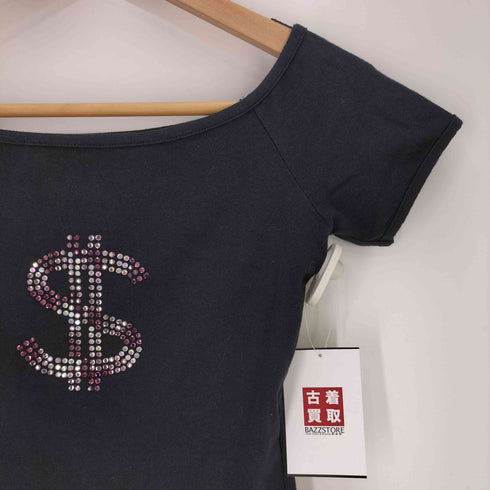 セシルマクビー CECIL McBEE ドル スパンコール ストレッチ ピチT Y2K レディース
