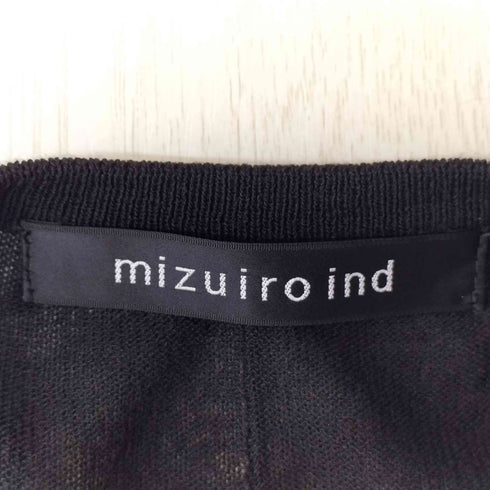 ミズイロインド mizuiro ind ハイゲージワイドカーディガン メンズ