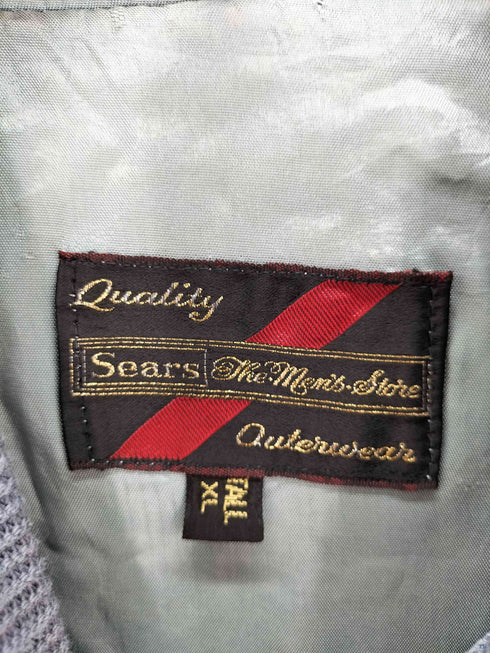 シアーズ Sears 70s 棒TALON カップショルダー ブルゾン ダービージャケット メンズ import:XL