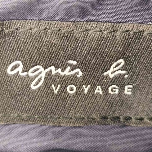 アニエスベー agnes b. エナメルハンドル ナイロントートバッグ レディース