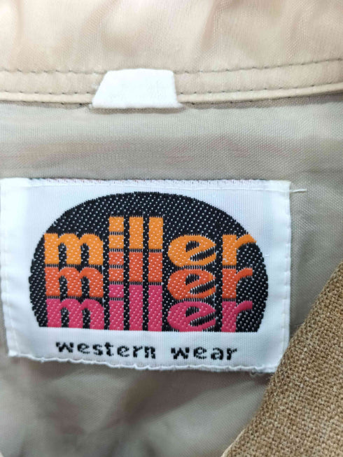 ミラー MILLER チェック ウエスタンシャツ 襟芯 メンズ 18-35