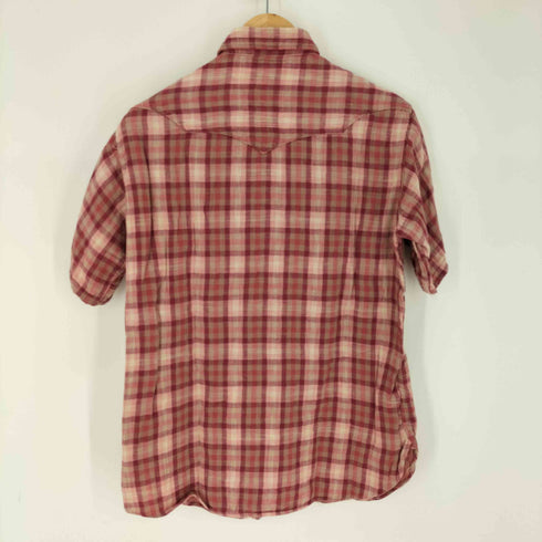 ウエアハウス WAREHOUSE DOUBLE WORKS マチ付き S/S ウエスタンシャツ メンズ US:36