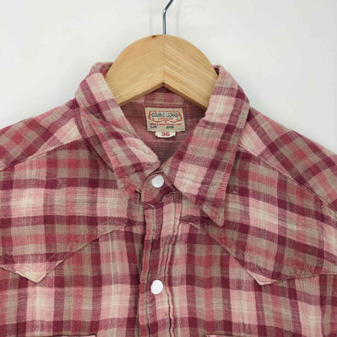 ウエアハウス WAREHOUSE DOUBLE WORKS マチ付き S/S ウエスタンシャツ メンズ US:36
