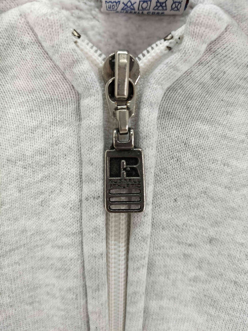 ラッセルアスレチック RUSSELL ATHLETIC USA製 無地 ブランク 短丈 ジップアップ パーカー メンズ import:XL