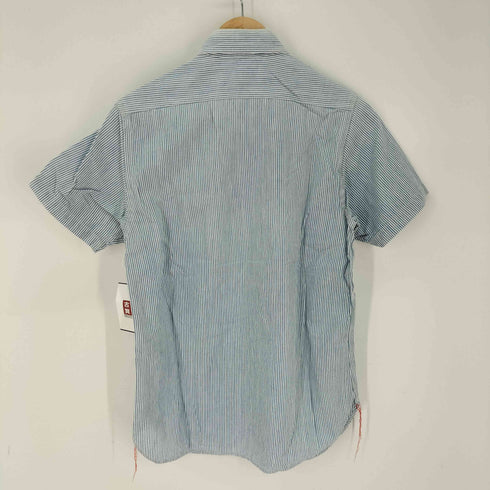 シュガーケーン SUGAR CANE ヒッコリーストライプ S/S ワークシャツ メンズ JPN:S