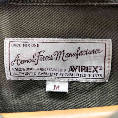 アヴィレックス AVIREX 半袖 ファティーグ カーキ シャツ メンズ JPN:M