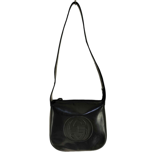 グッチ GUCCI GGロゴ パテント レザー ショルダーバッグ gg logo patent leather shoulder bag レディース