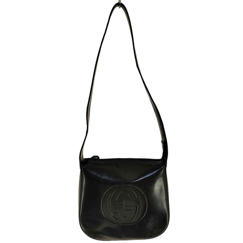 グッチ GUCCI GGロゴ パテント レザー ショルダーバッグ gg logo patent leather shoulder bag レディース