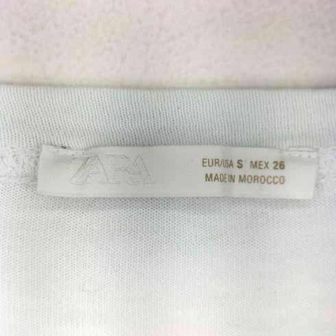 ザラ ZARA コットン100%ボタンTシャツ レディース import:S