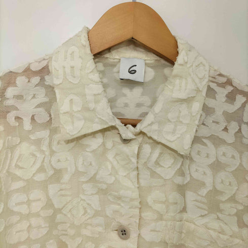ロクビューティーアンドユースユナイテッドアローズ 6 BEAUTY & YOUTH UNITED ARROWS SUKE BATIK SHORT SLEEVE SHIRT シャツ レディース