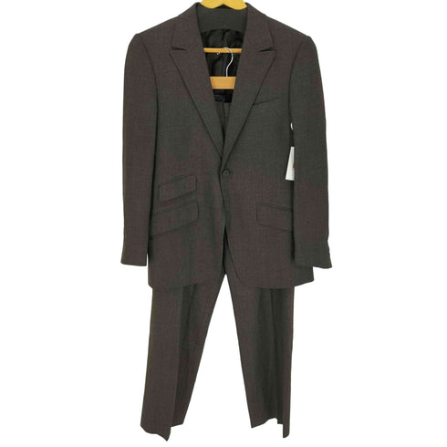 イージーバイゼニア EZ by ZEGNA レーヨンウールストレッチ 1B ウール テーラードジャケット & ストレート スラックス セットアップ メンズ 73-170-46
