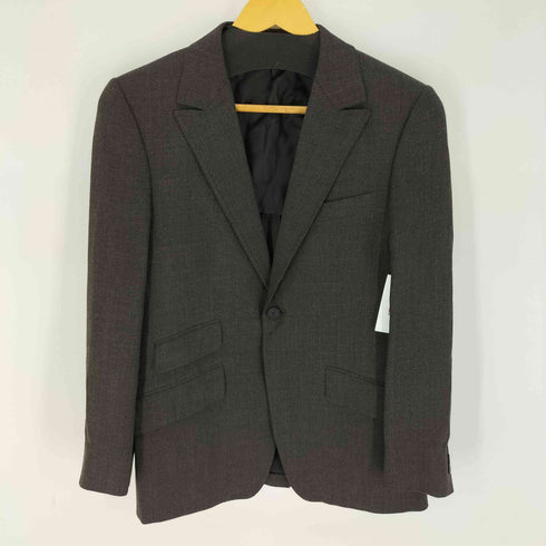 イージーバイゼニア EZ by ZEGNA レーヨンウールストレッチ 1B ウール テーラードジャケット & ストレート スラックス セットアップ メンズ 73-170-46