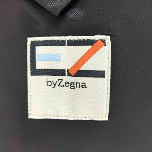 イージーバイゼニア EZ by ZEGNA レーヨンウールストレッチ 1B ウール テーラードジャケット & ストレート スラックス セットアップ メンズ 73-170-46