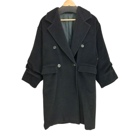 マックスマーラ MAX MARA 80S-90S 白タグ ウール混 カシミア混 ダブルブレスト コート レディース US:4