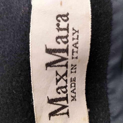 マックスマーラ MAX MARA 80S-90S 白タグ ウール混 カシミア混 ダブルブレスト コート レディース US:4