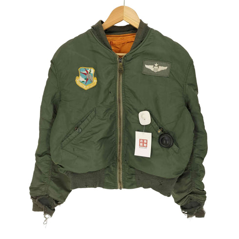 ユーエスアーミー U.S. ARMY 60S Alpha社製 USAF 米空軍 L-2B ワッペン フライトジャケット 69年製 襤褸 メンズ import:M