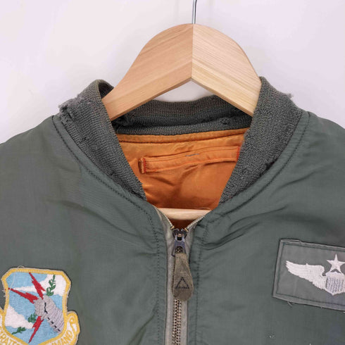 ユーエスアーミー U.S. ARMY 60S Alpha社製 USAF 米空軍 L-2B ワッペン フライトジャケット 69年製 襤褸 メンズ import:M