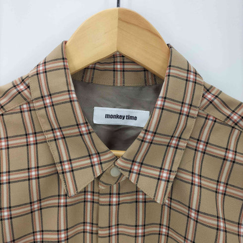 モンキータイム MONKEY TIME TW TARTAN CHECK タータン チェック シャツ ジャケット メンズ JPN:S