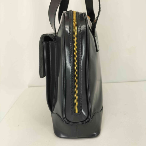 グッチ GUCCI バンブージップ パテントレザー ショルダーバッグ bamboo zip patent leather shoulder bag レディース