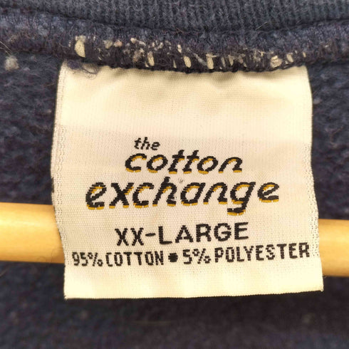 ザコットンエクスチェンジ THE COTTON EXCHANGE 90S USA製 OLD HILTON HEAD アーチ ロゴ カレッジ ヘビー ウェイト スウェット 肉厚 メンズ import:XXL