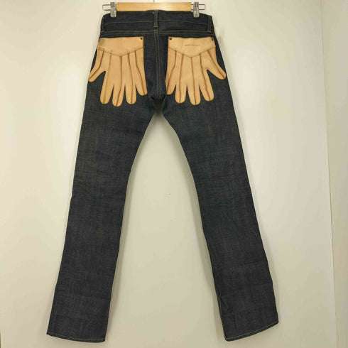 saintvetement レザーグローブ デニム メンズ JPN:XS