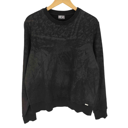 ディーゼル DIESEL S-GINN-MYL Sweatshirts コーティング クルーネック スウェット メンズ import:L