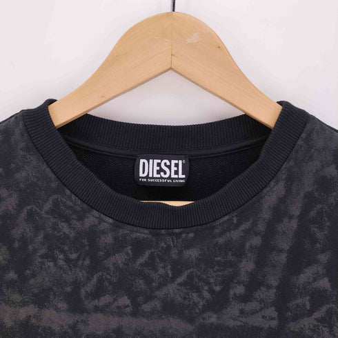 ディーゼル DIESEL S-GINN-MYL Sweatshirts コーティング クルーネック スウェット メンズ import:L