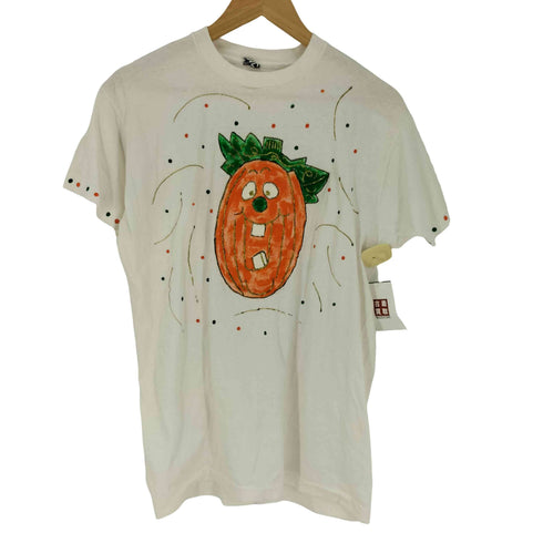 ビーブイディー B.V.D USA製 袖裾シングル 人参 キャラクタープリント クルーネックTシャツ メンズ JPN:XL