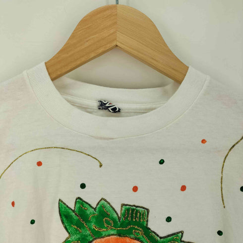 ビーブイディー B.V.D USA製 袖裾シングル 人参 キャラクタープリント クルーネックTシャツ メンズ JPN:XL