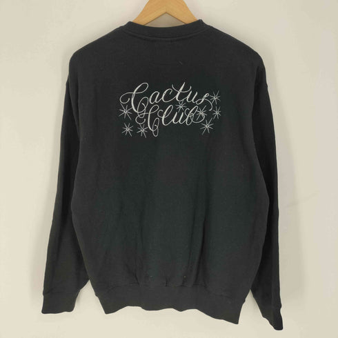 CACTUS CLUB ロゴ 刺繍 クルーネック スウェット メンズ JPN:M