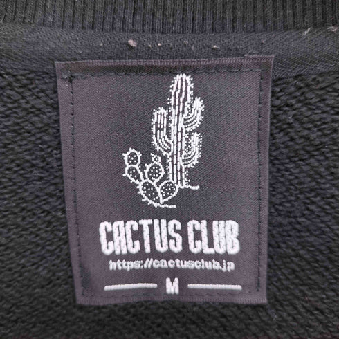 CACTUS CLUB ロゴ 刺繍 クルーネック スウェット メンズ JPN:M