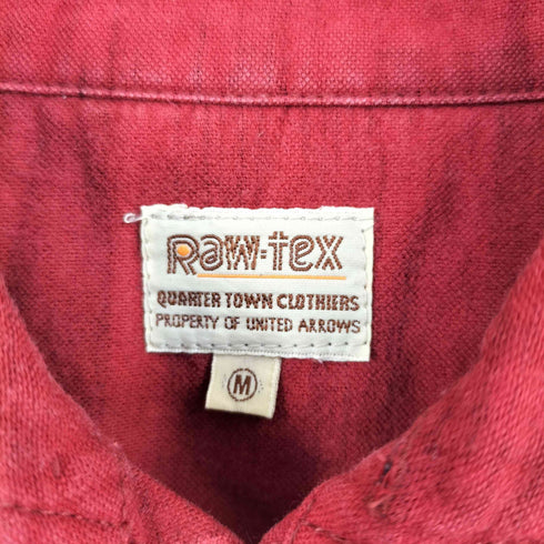 ユナイテッドアローズ UNITED ARROWS RAW-TEX 90S 裏地フランネル ハーフボタンシャツ メンズ JPN:M