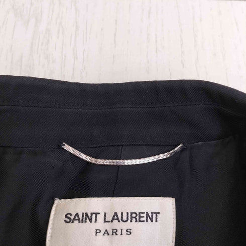 サンローランパリ SAINT LAURENT PARIS エディ期 ダブルブレストナポレオンジャケット メンズ FR:46