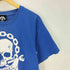 ROCKAHOLIC スカル 髑髏 ドクロ クロスボーン プリント S/S ロック バンド Tシャツ Y2K 25周年 メンズ import:L
