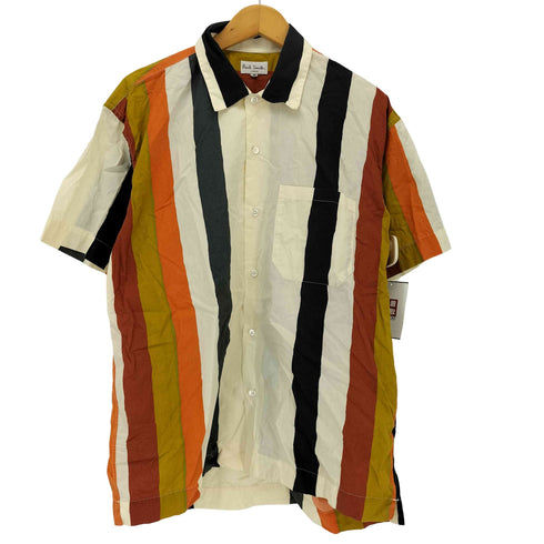 ポールスミスロンドン Paul Smith LONDON マルチカラーストライプ S/S シャツ メンズ JPN:M