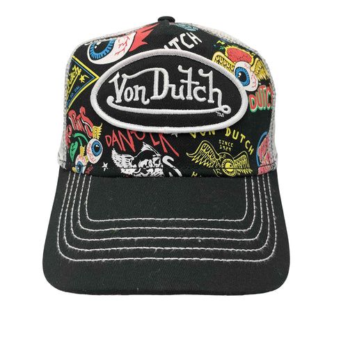 ボンダッチ Von Dutch 25SS Black Jax Psycho Trucker ブラック・ジャックス サイコ トラッカー キャップ メンズ