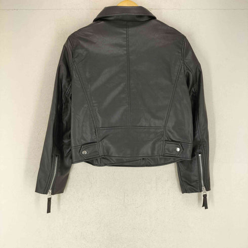 エイチアンドエム H&M フェイクレザーライダースジャケット レディース import:M