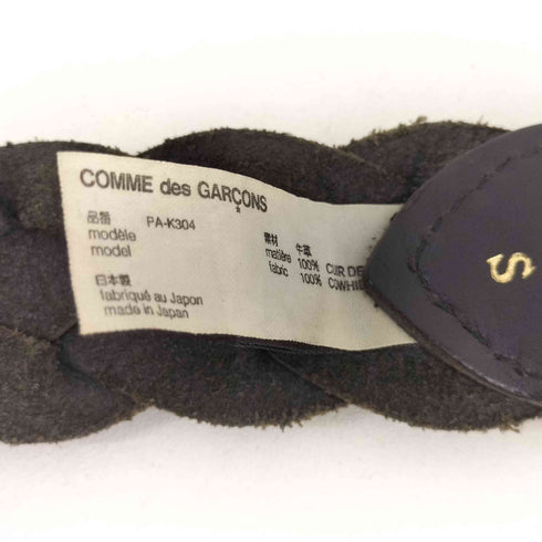 コムデギャルソンオムプリュス COMME des GARCONS HOMME PLUS カウレザー メッシュベルト メンズ S
