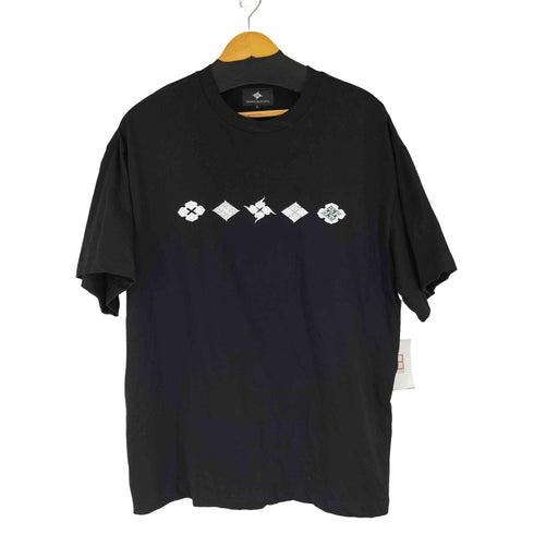 バッズプール BUDSPOOL GAKKIN 花罰家紋 S/S TEE メンズ JPN:L