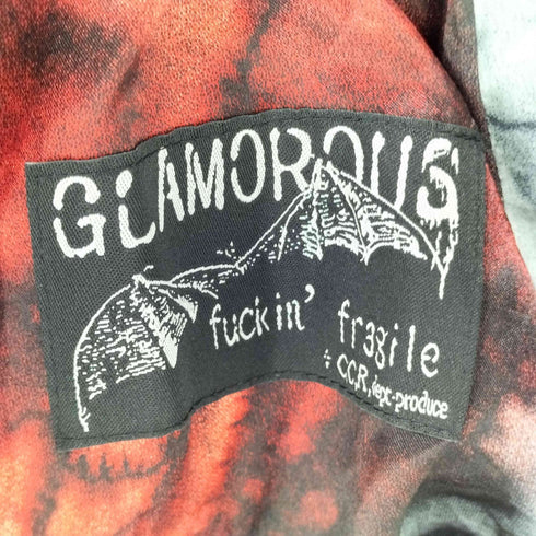 GLAMOROUS fuckin’ fragile 総柄 シャツ マント メンズ JPN:XL