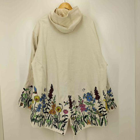 ゴースローキャラバン go slow caravan スラブサテンパネル刺繍モッズコート レディース JPN:5