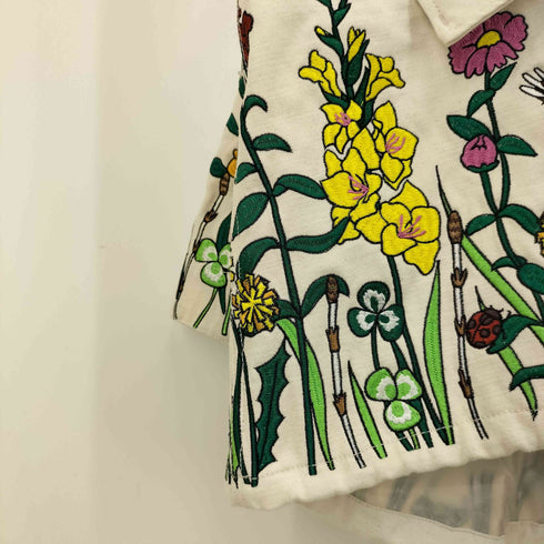 ゴースローキャラバン go slow caravan スラブサテンパネル刺繍モッズコート レディース JPN:5