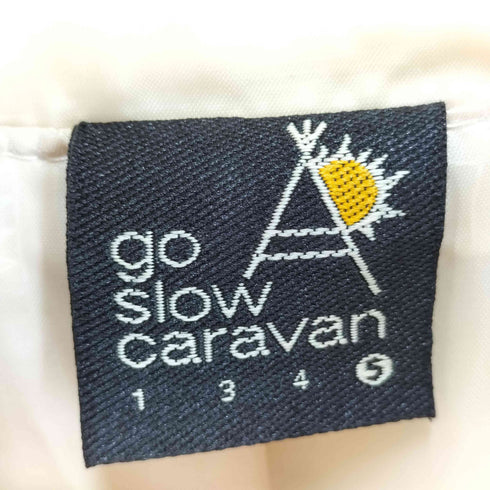 ゴースローキャラバン go slow caravan スラブサテンパネル刺繍モッズコート レディース JPN:5