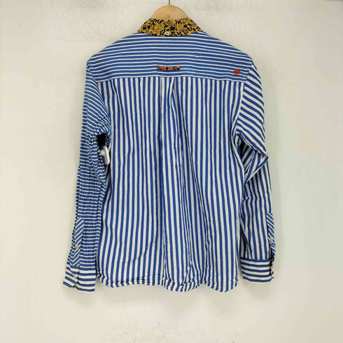 KAWATANI SHIRT 柄切替 L/S ボタンダウンシャツ メンズ JPN:S