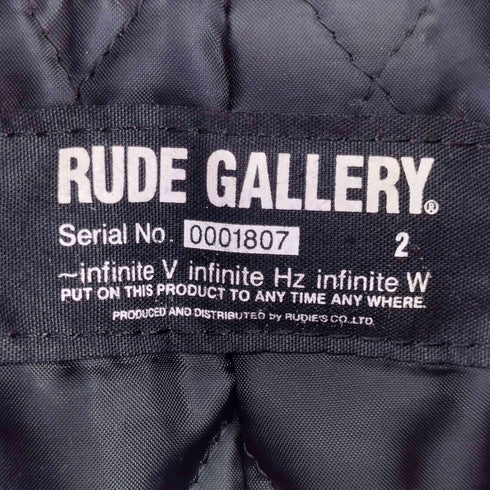ルードギャラリー RUDE GALLERY レザー切り替え ウールブルゾン メンズ JPN:2