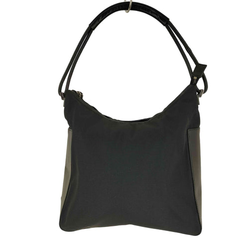 グッチ GUCCI ロゴプレート ナイロン レザー ミニ トートバッグ logo plate nylon leather mini tote bag レディース