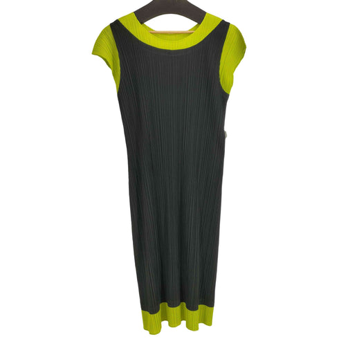 プリーツプリーズイッセイミヤケ PLEATS PLEASE ISSEY MIYAKE レイヤードデザイン S/S プリーツワンピース レディース JPN:4