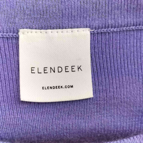 エレンディーク ELENDEEK クロップドクルーネックニット レディース FREE