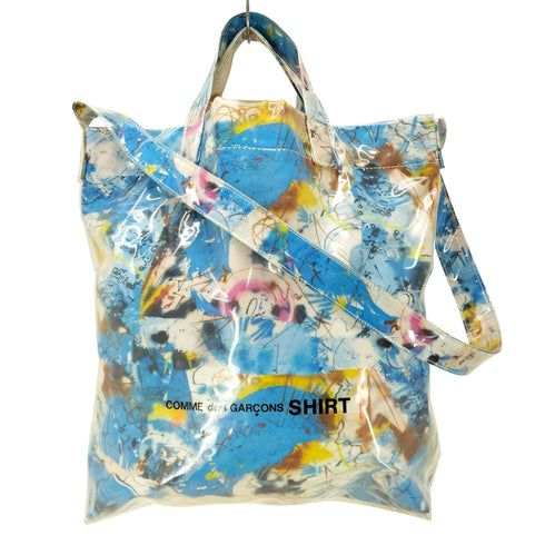 コムデギャルソンシャツ COMME des GARCONS SHIRT 20AW × Futura PVC tote bag コラボ フューチュラ トート バック メンズ